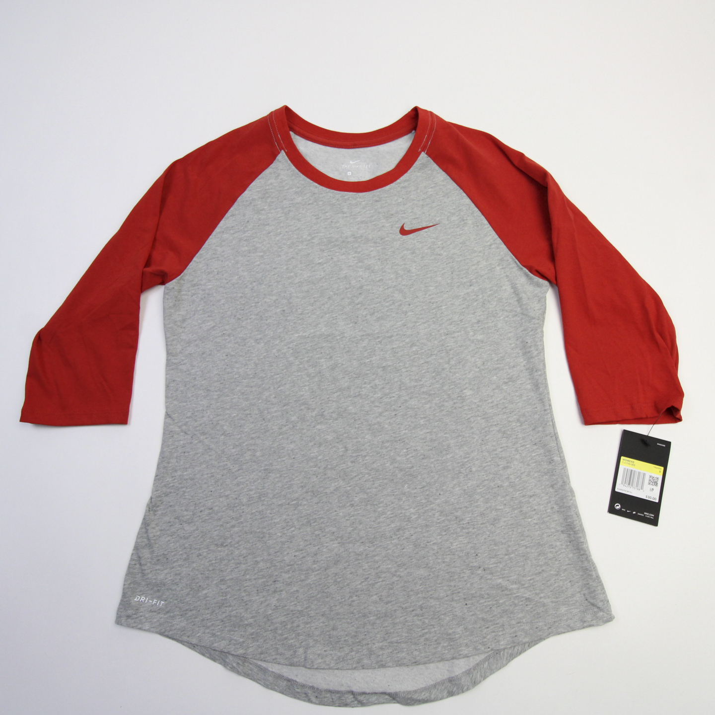 Mesa final Correctamente Meyella Camiseta Nike Nike Mangas Largas Camisa Para Mujer Gris/Roja Nueva con  Etiquetas | eBay