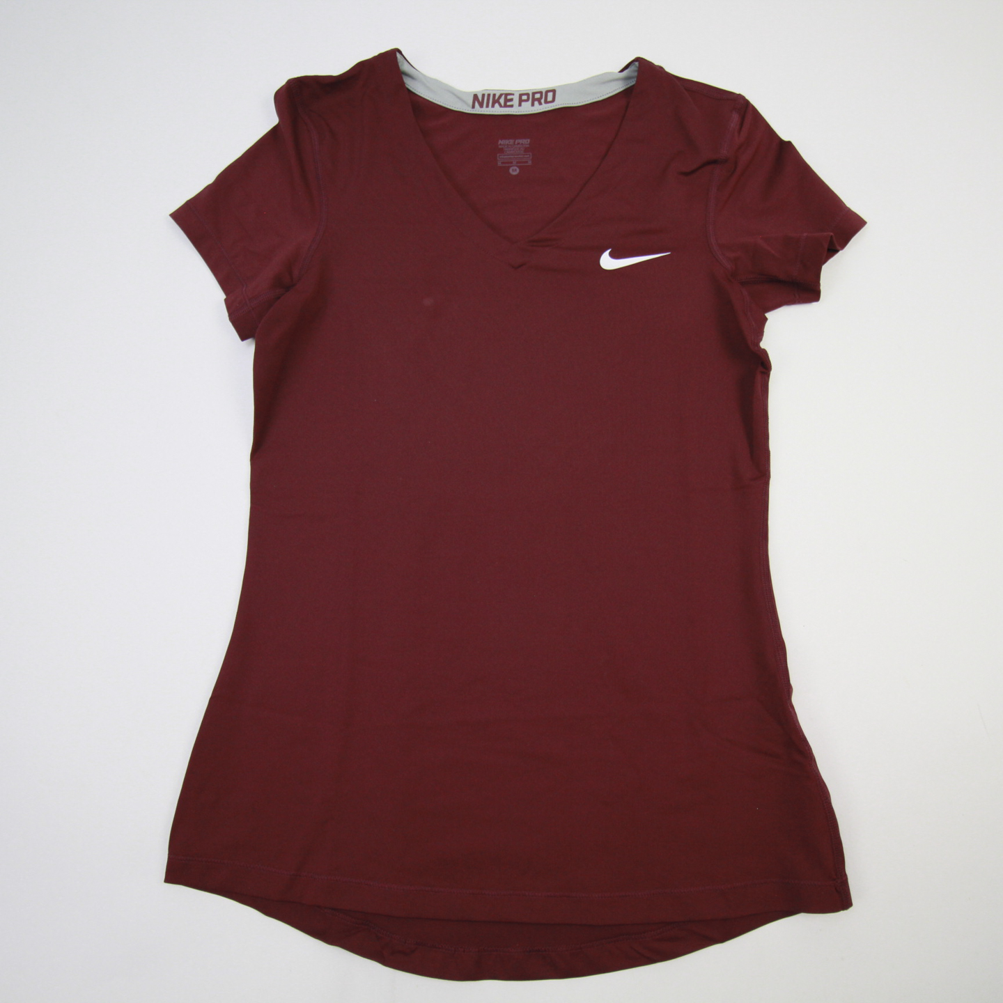 Nike Pro Dri-Fit Short Sleeve Shirt M Medium Maroon Top with Tags |