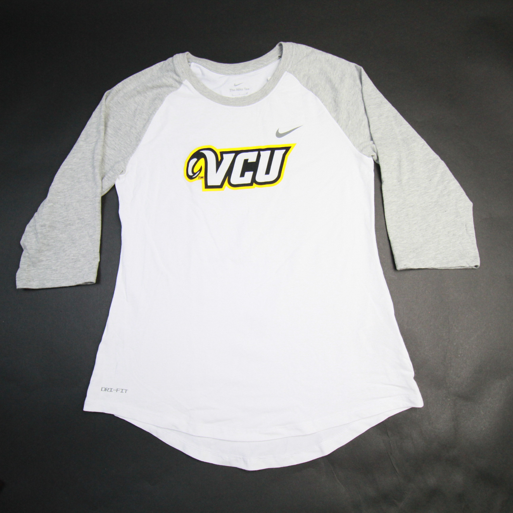 VCU Rams Nike Dri-Fit Long Sleeve Shirt Women's White/Gray New S