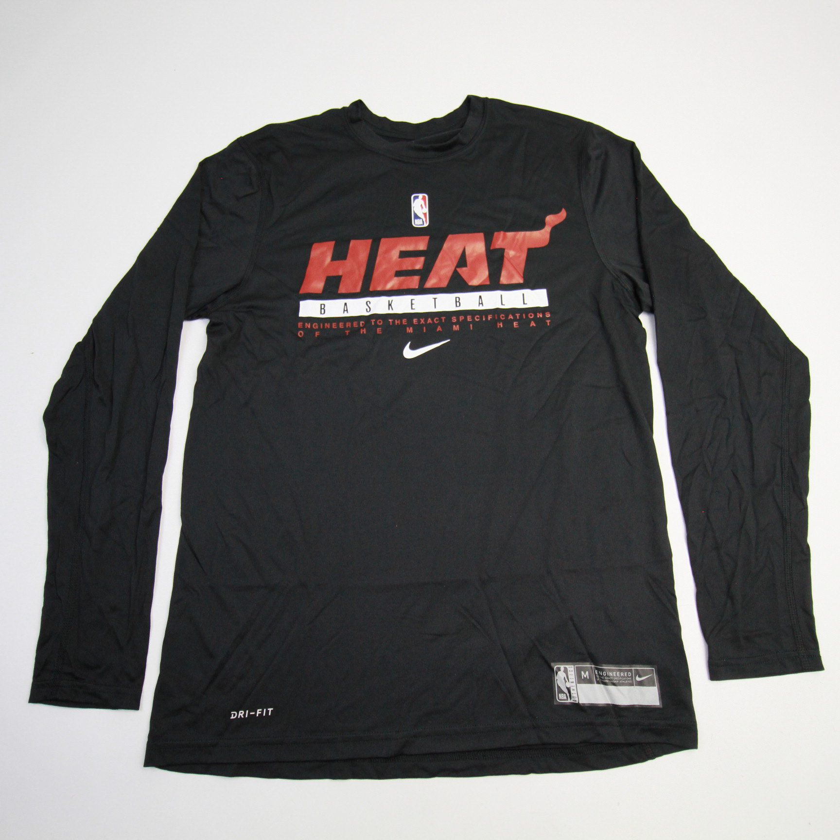 T-Shirt New Era Back Body Water Print NBA Miami Heat - Black - men