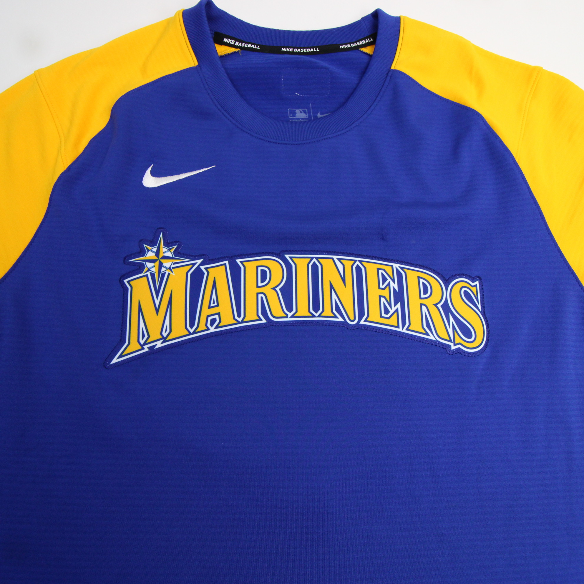 Seattle Mariners Nike MLB Authentic Short Sleeve Shirt Men's  Blue/Yellow Used