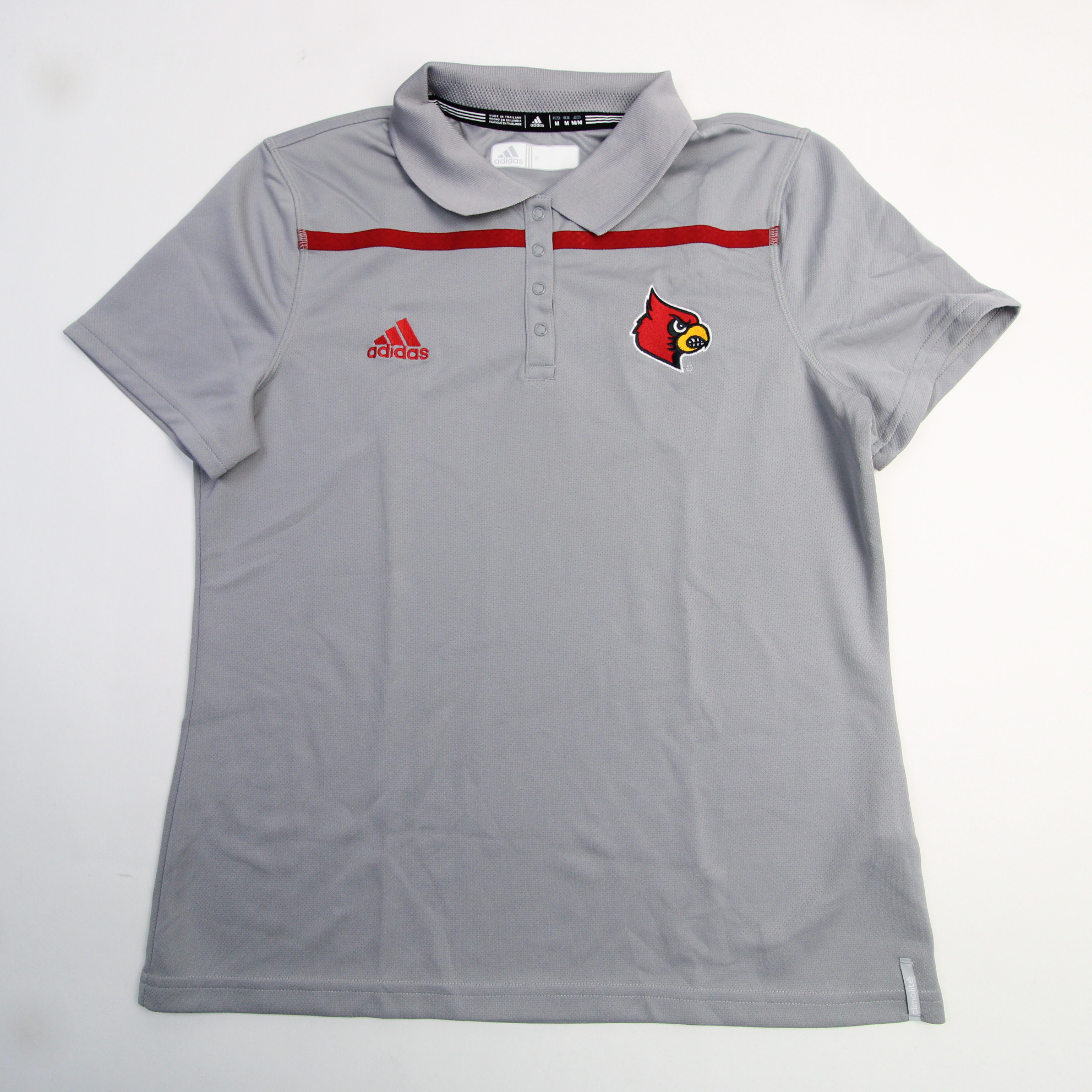  adidas Louisville Cardinals NCAA Women's Sideline Climalite  Performance Grey Polo Shirt (XS) : Sports & Outdoors