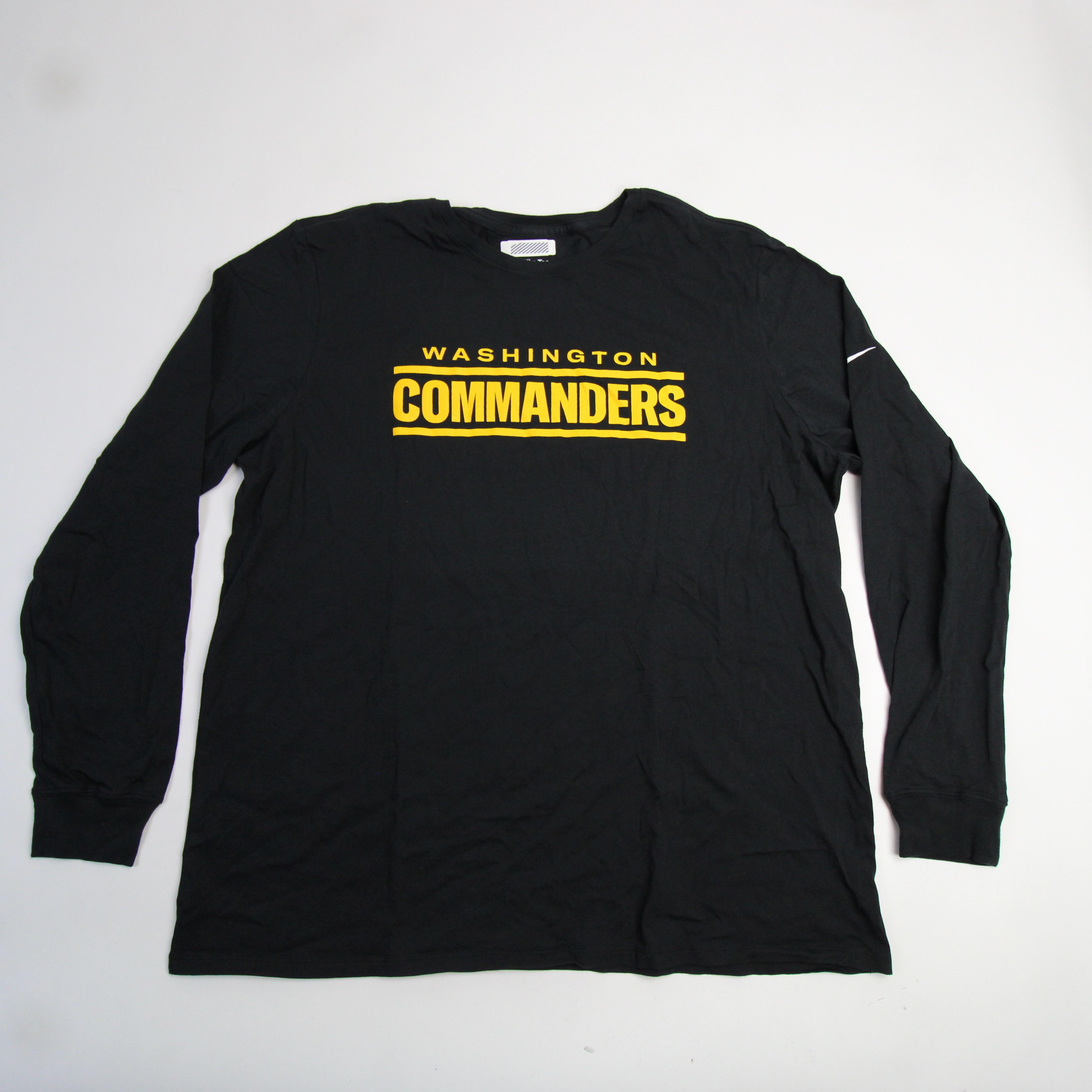 Nike Men's Washington Commanders Historic Logo Black Long Sleeve T-Shirt