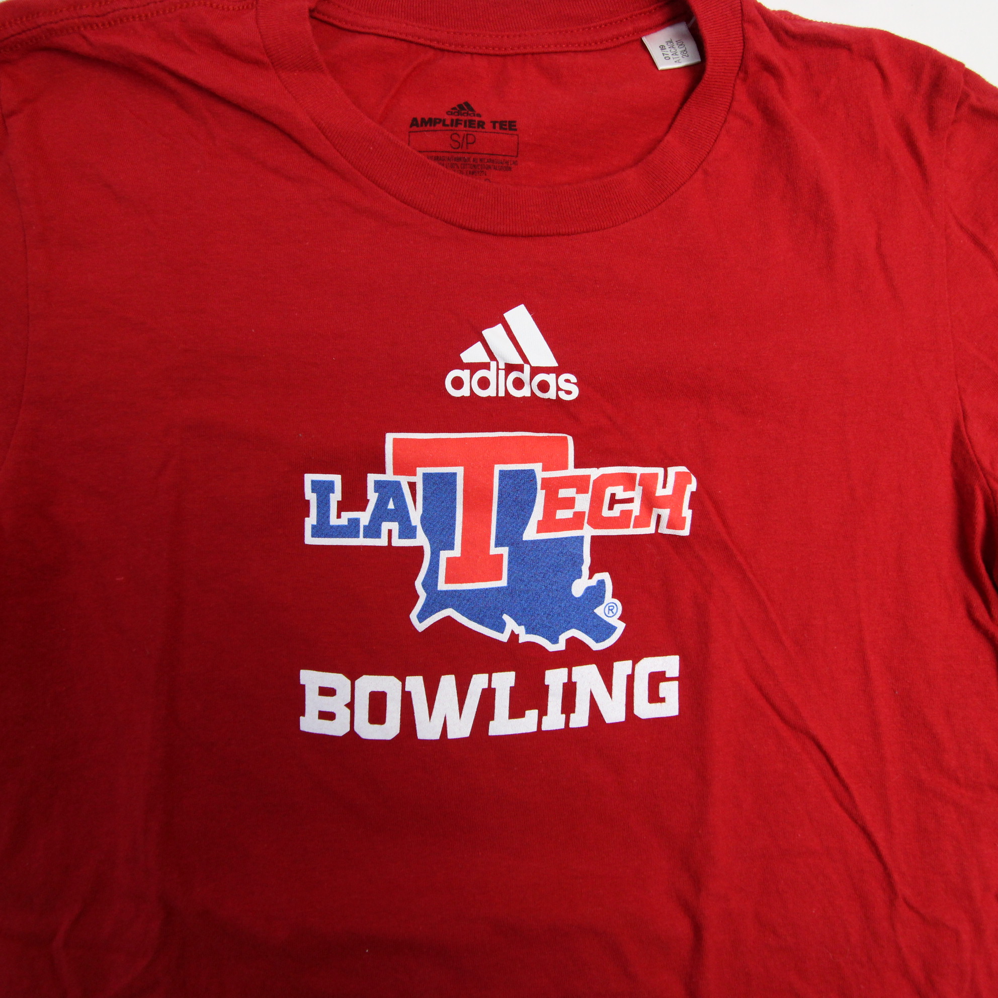 Louisiana Tech Bulldogs adidas Amplifier Short Sleeve Shirt Men's Red Used eBay