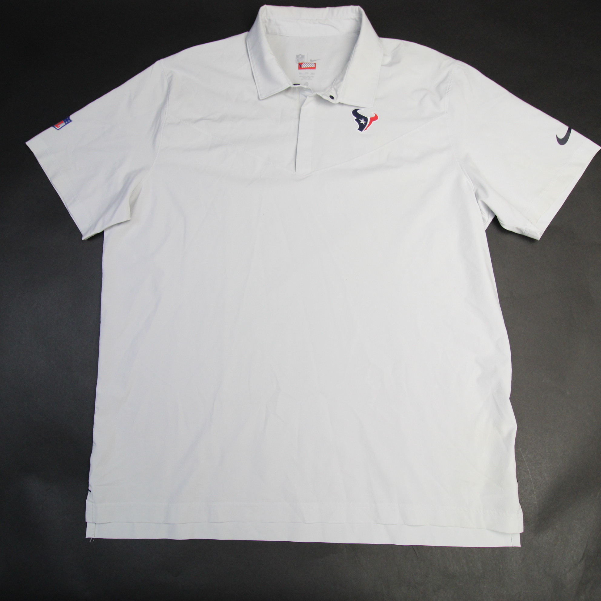 Houston Texans White Dri-Fit Polo by Nike