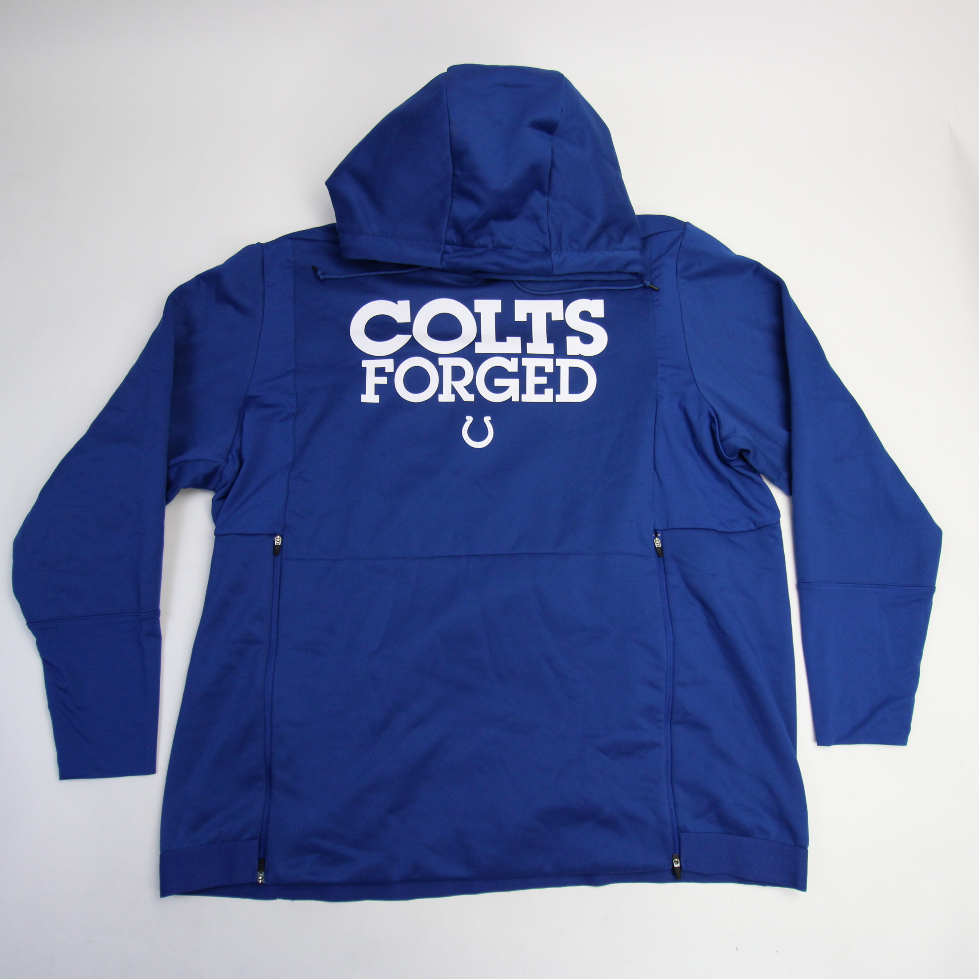 Nike Indianapolis Colts Hoodie Mens S Gray Blue Long Sleeve