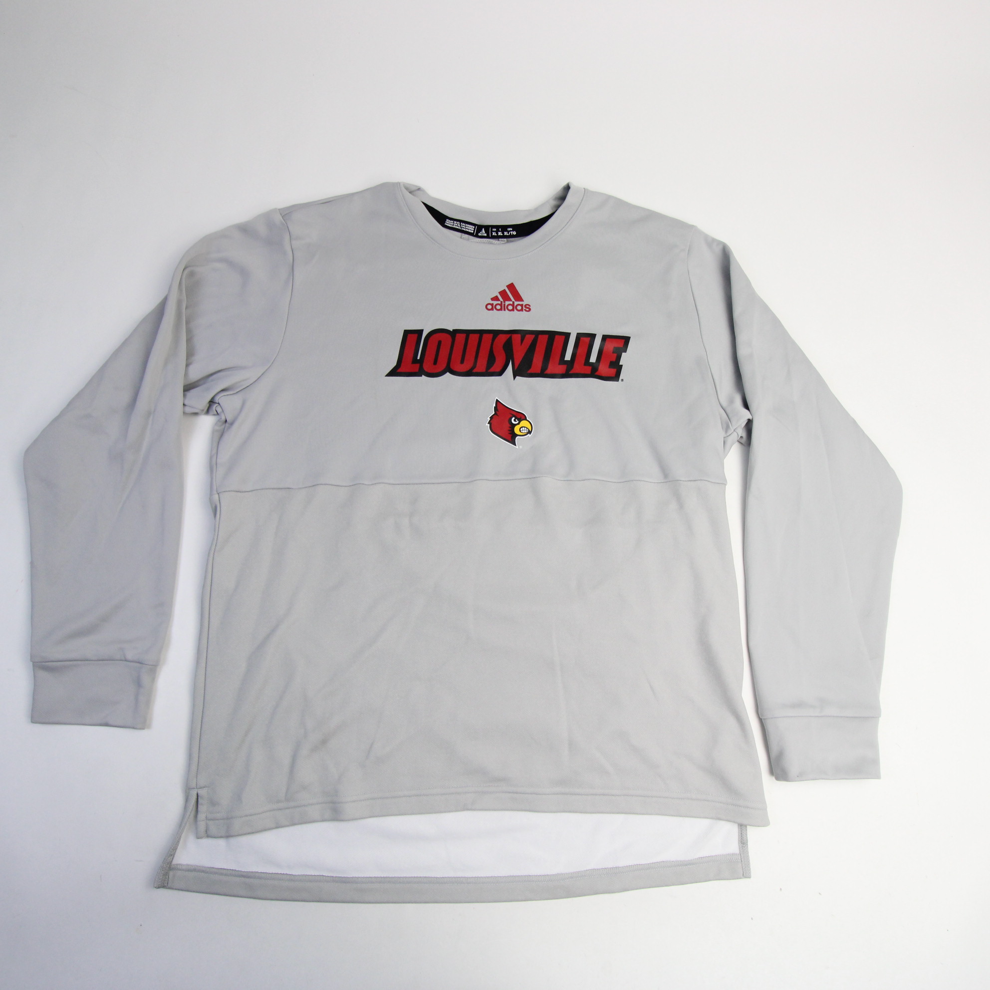 Louisville Cardinals adidas Long Sleeve Shirt Men's Gray New