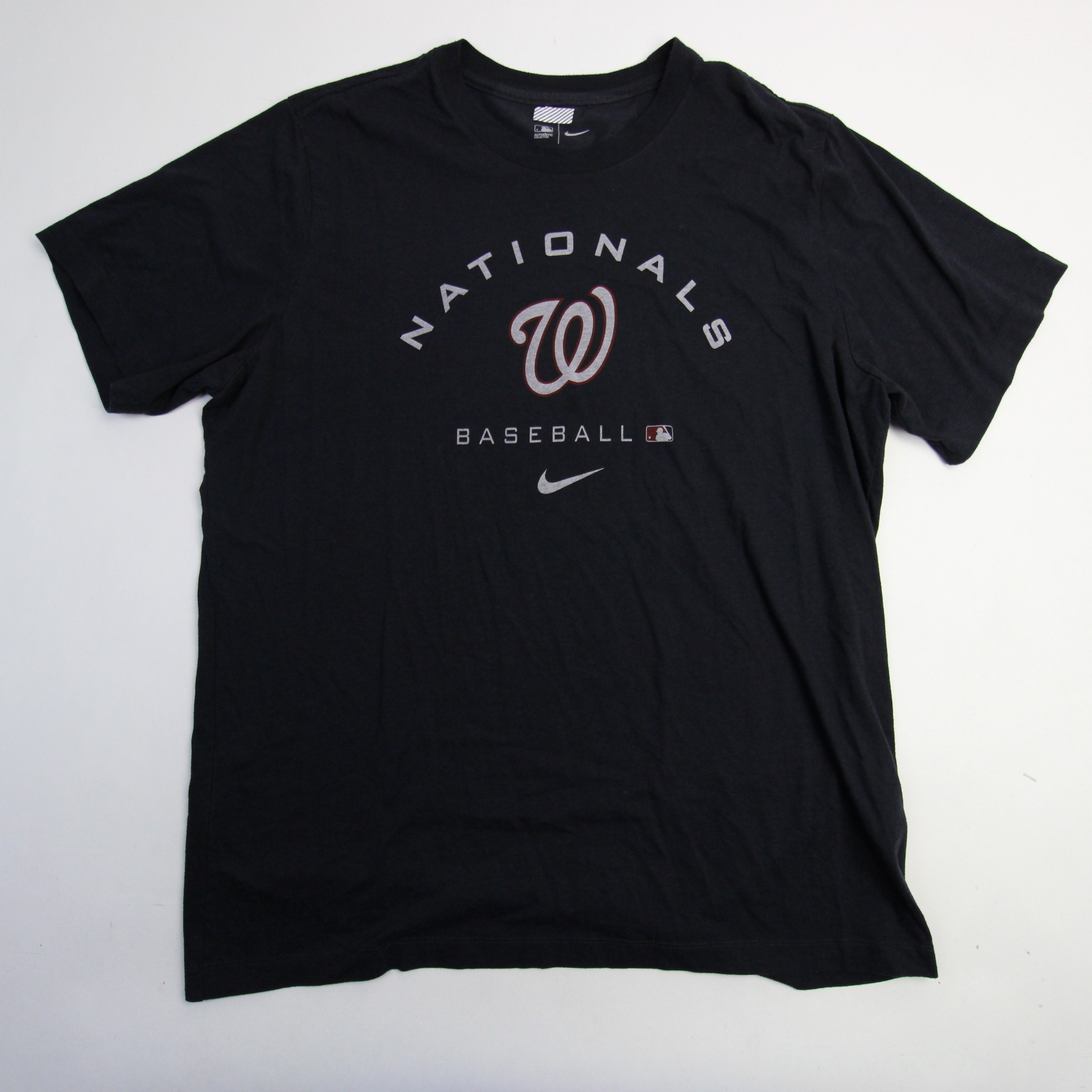 Washington Nationals Nike MLB Authentic Short Sleeve Shirt Men's Red Used L  114 - Locker Room Direct