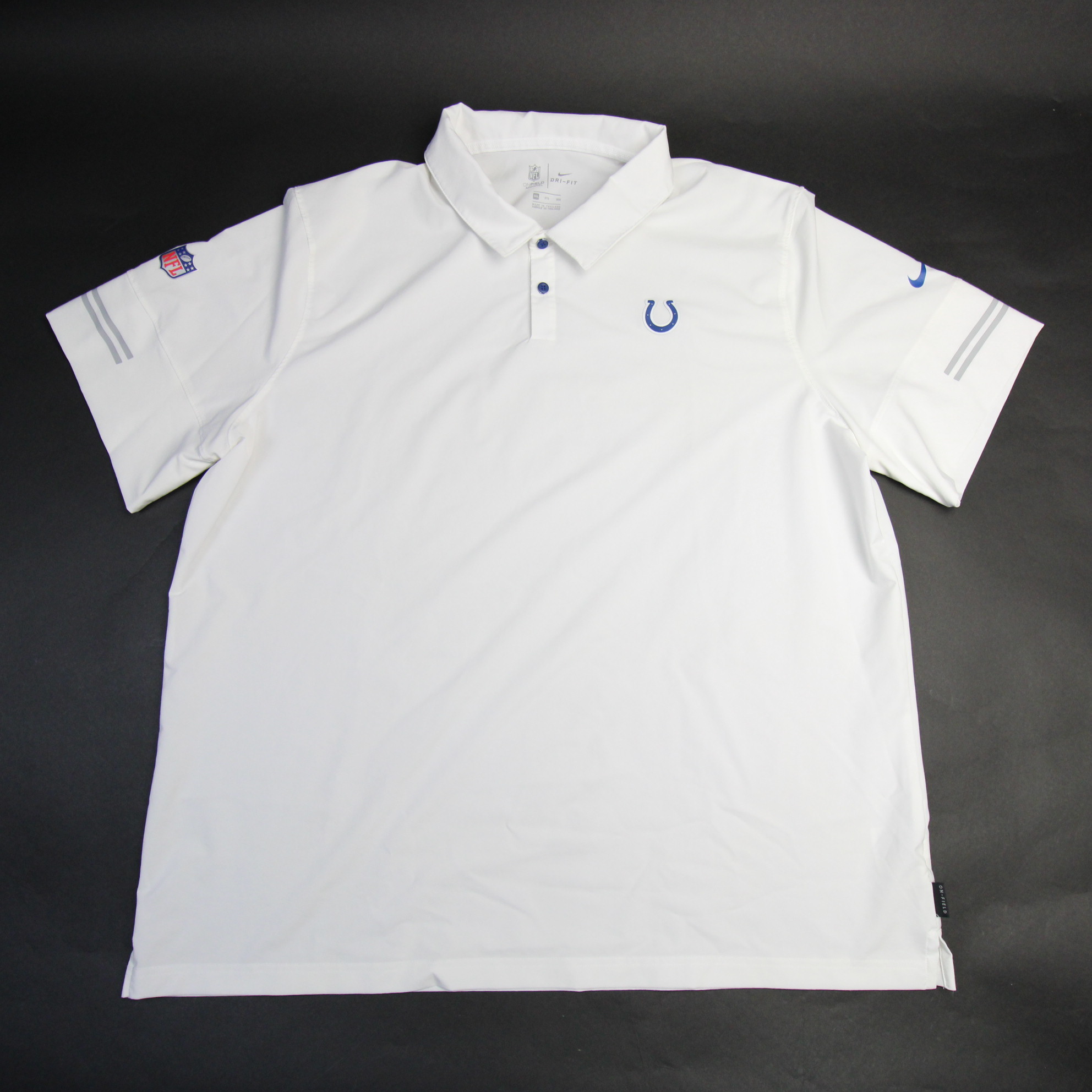 Indianapolis Colts Nike NFL on Field Apparel Dri-Fit Polo Men's White used 2XL