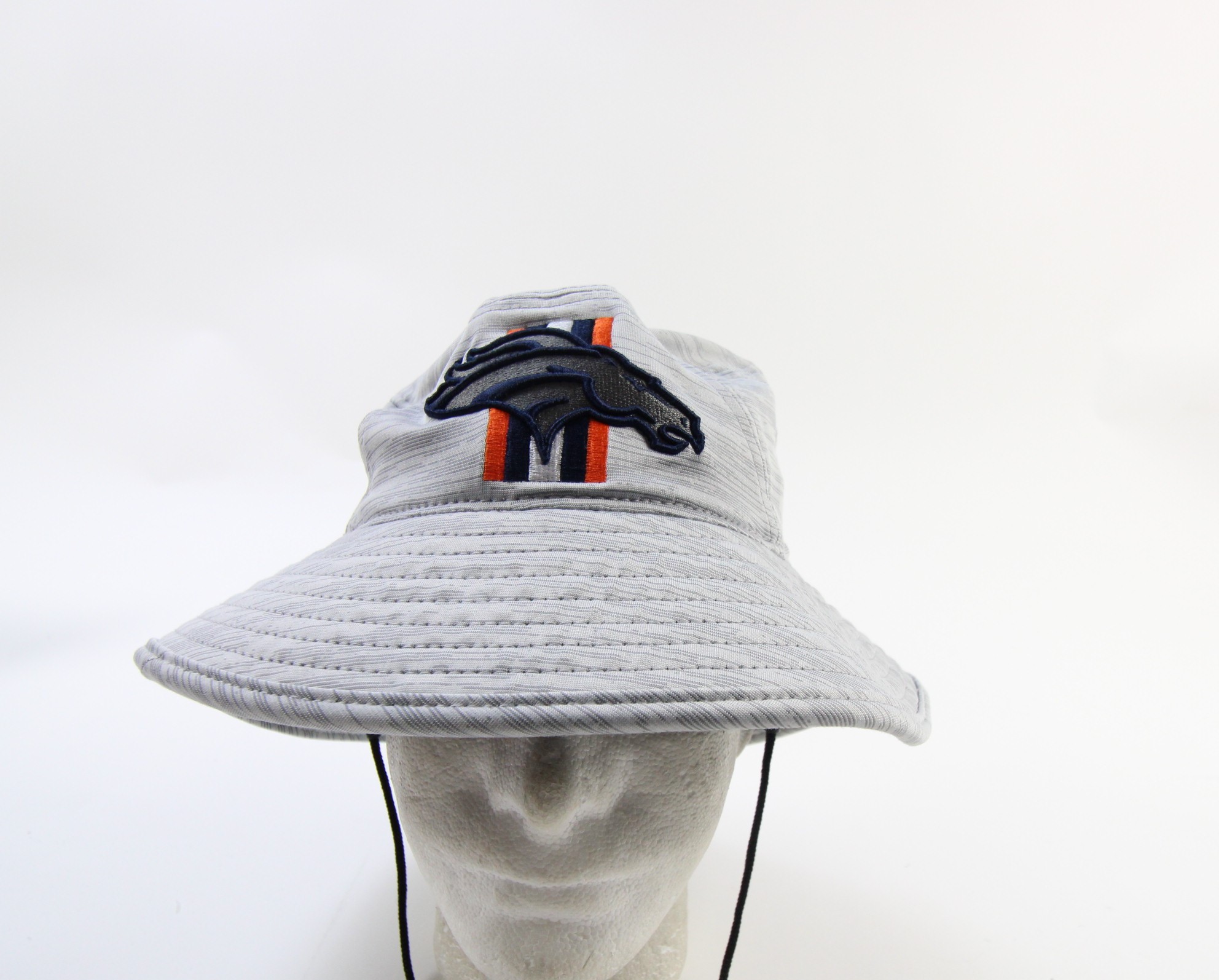 Denver Broncos New Era Distinct Bucket Hat - Gray