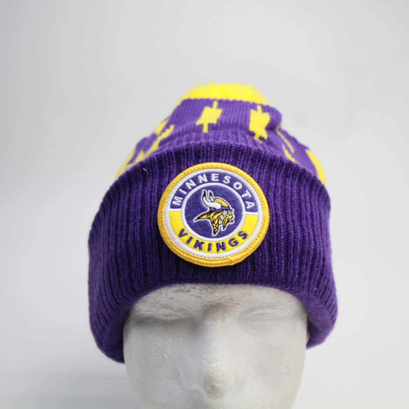 Minnesota Vikings Hat Knit Hat Wool Hat Purple Hat 