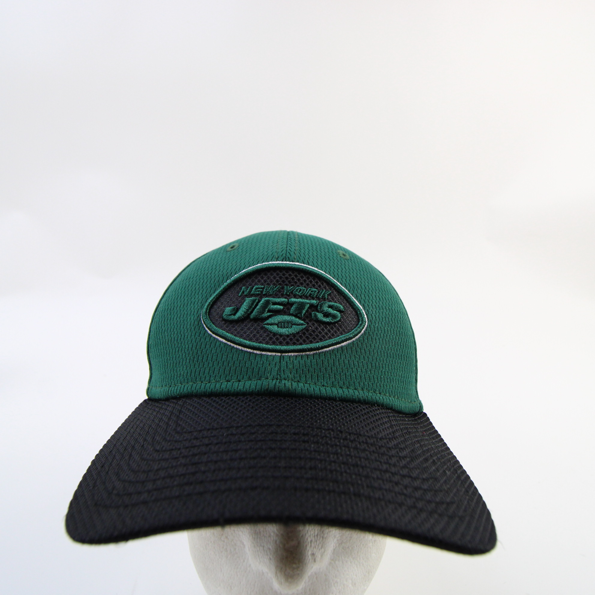 New York Jets New Era 39Thirty Under-Bill Brim Graphic Men's Green