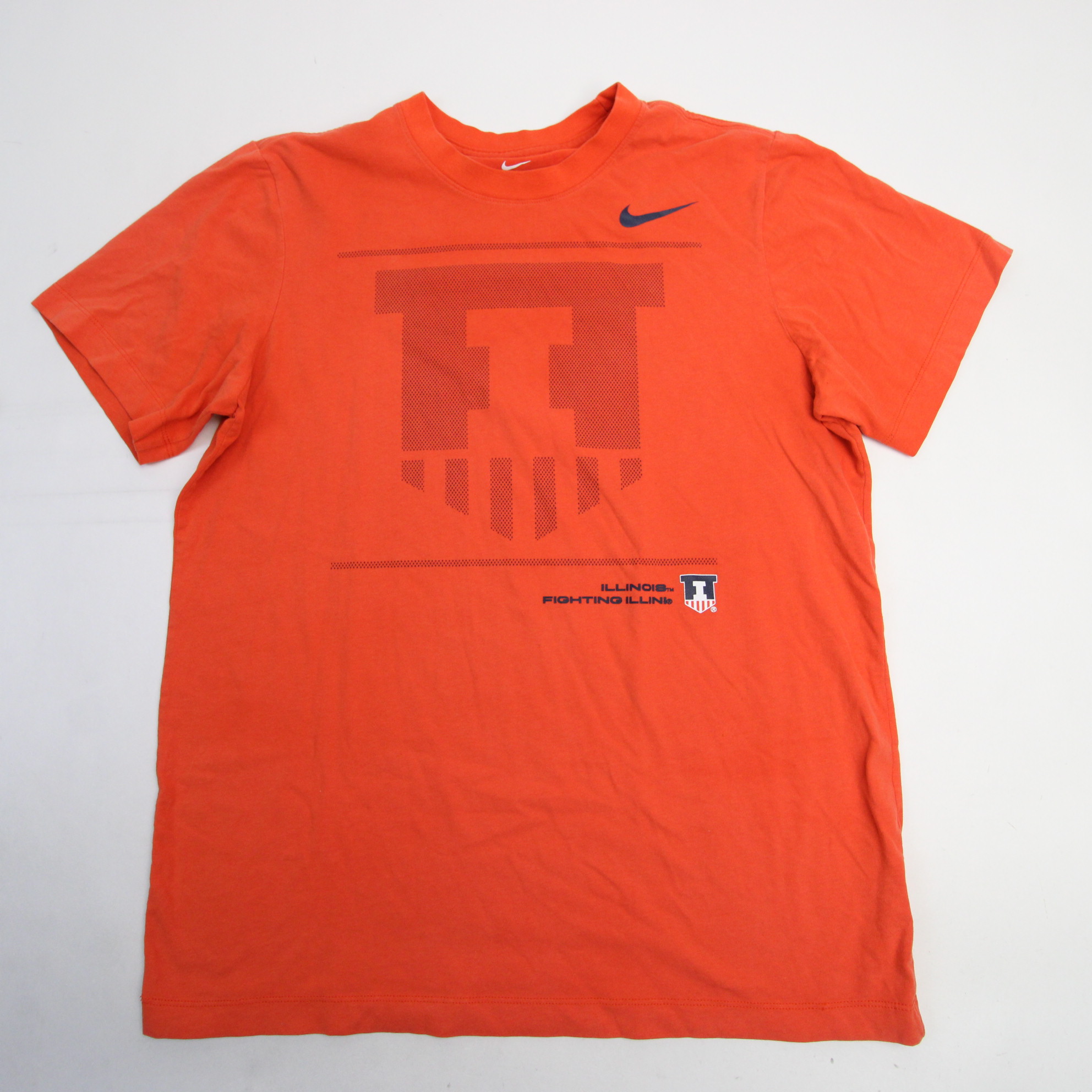 BreakingT Nike Men's Illinois Fighting Illini Orange Newton Randolph T-Shirt, Small