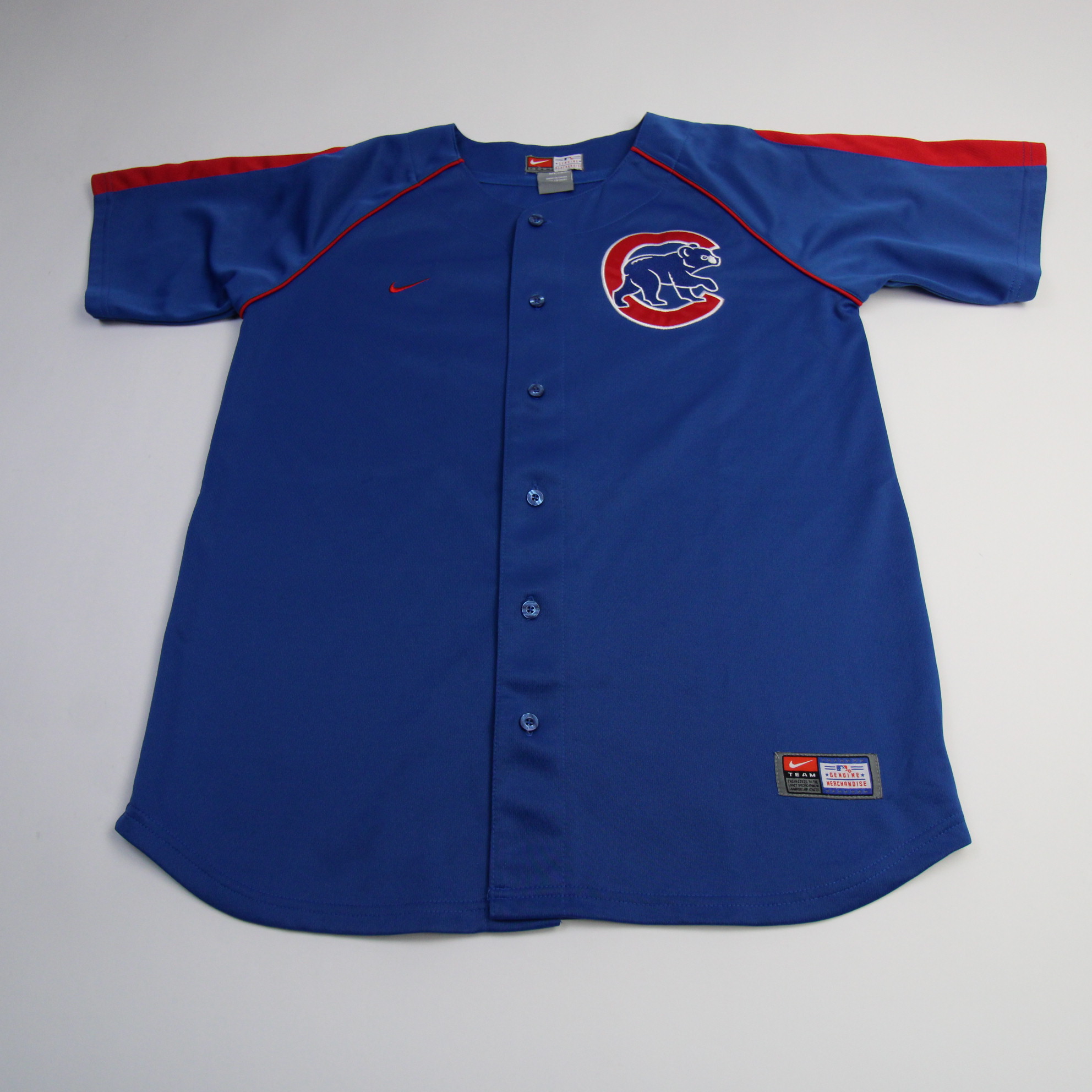 Chicago Cubs Nike Team Practice Jersey - Baseball Youth Blue Used