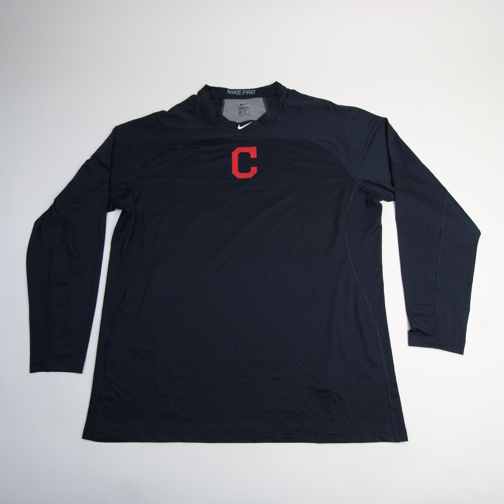 Cleveland Indians Nike Heavyweight Long Sleeve T-Shirt - Navy