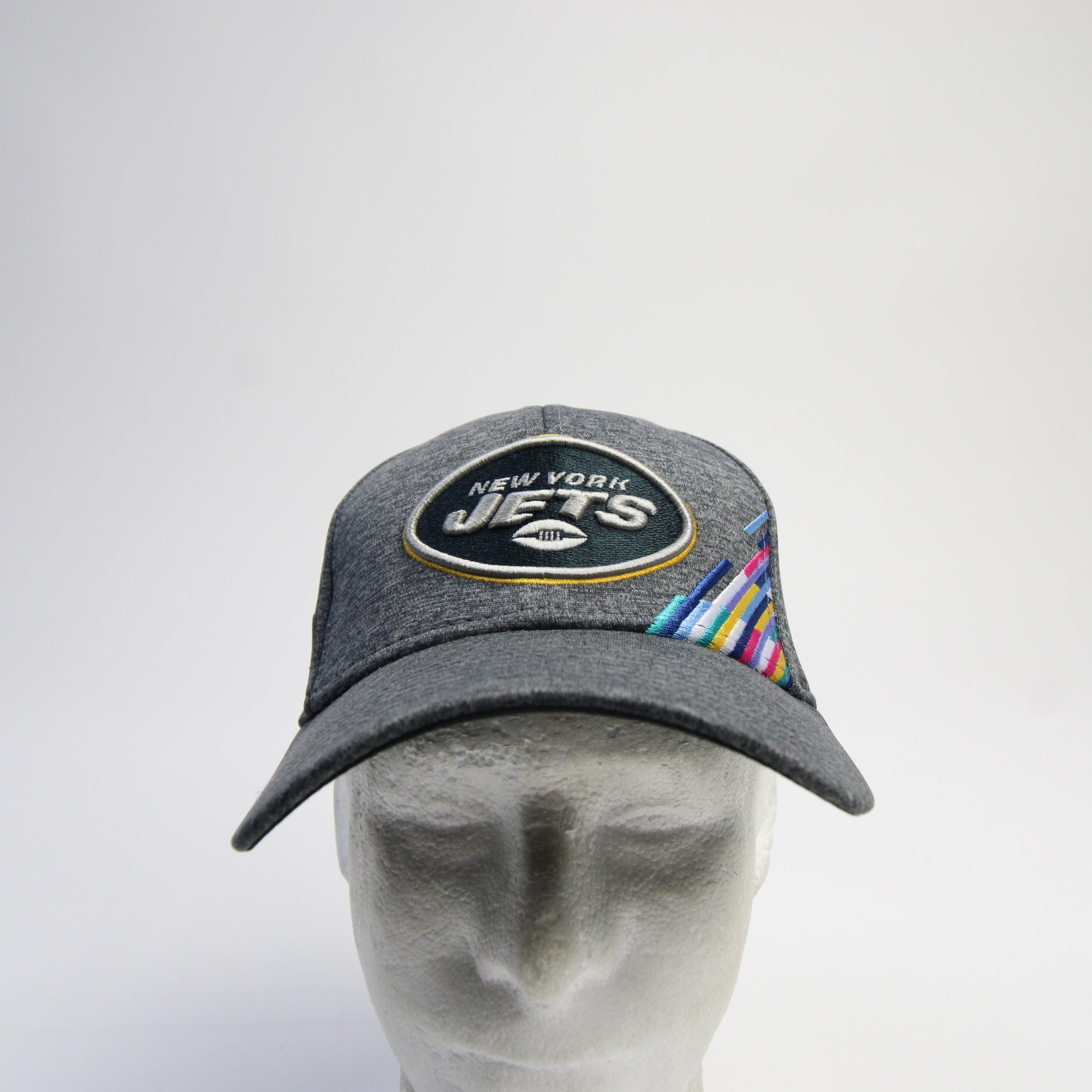 New York Jets New Era 39thirty Fitted Hat Unisex Light Gray