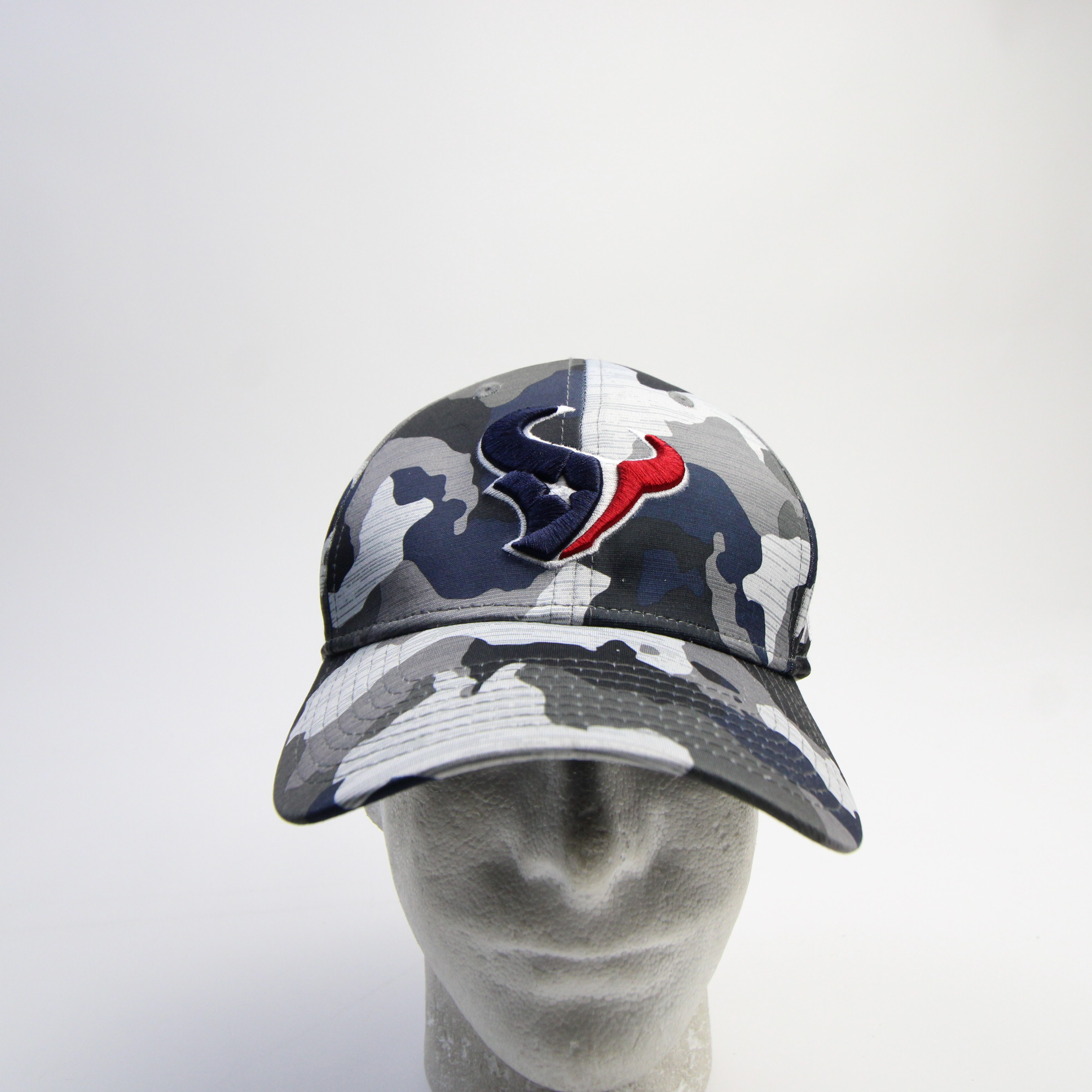 Houston Texans New Era Fitted Hat Unisex Camouflage/Navy Used MD