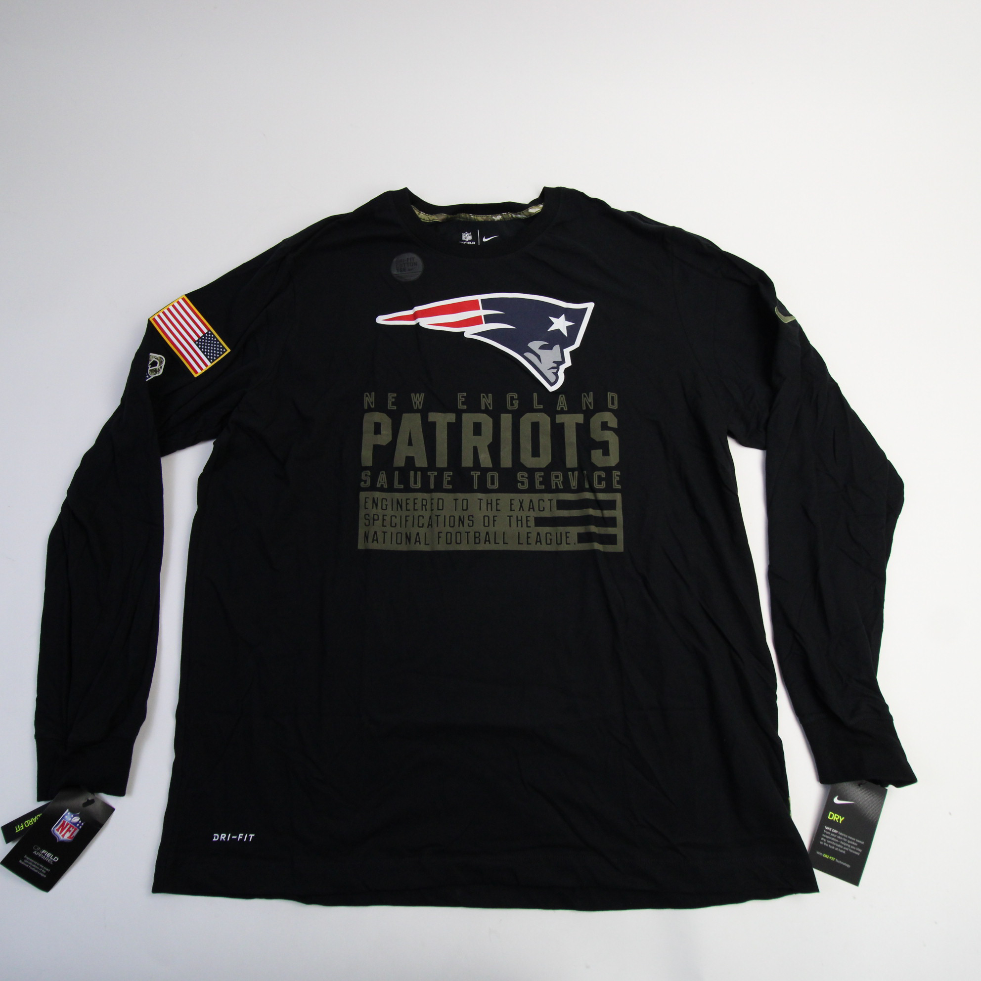 New England Patriots Nike NFL On Field Apparel Nike Tee Long Sleeve Shirt