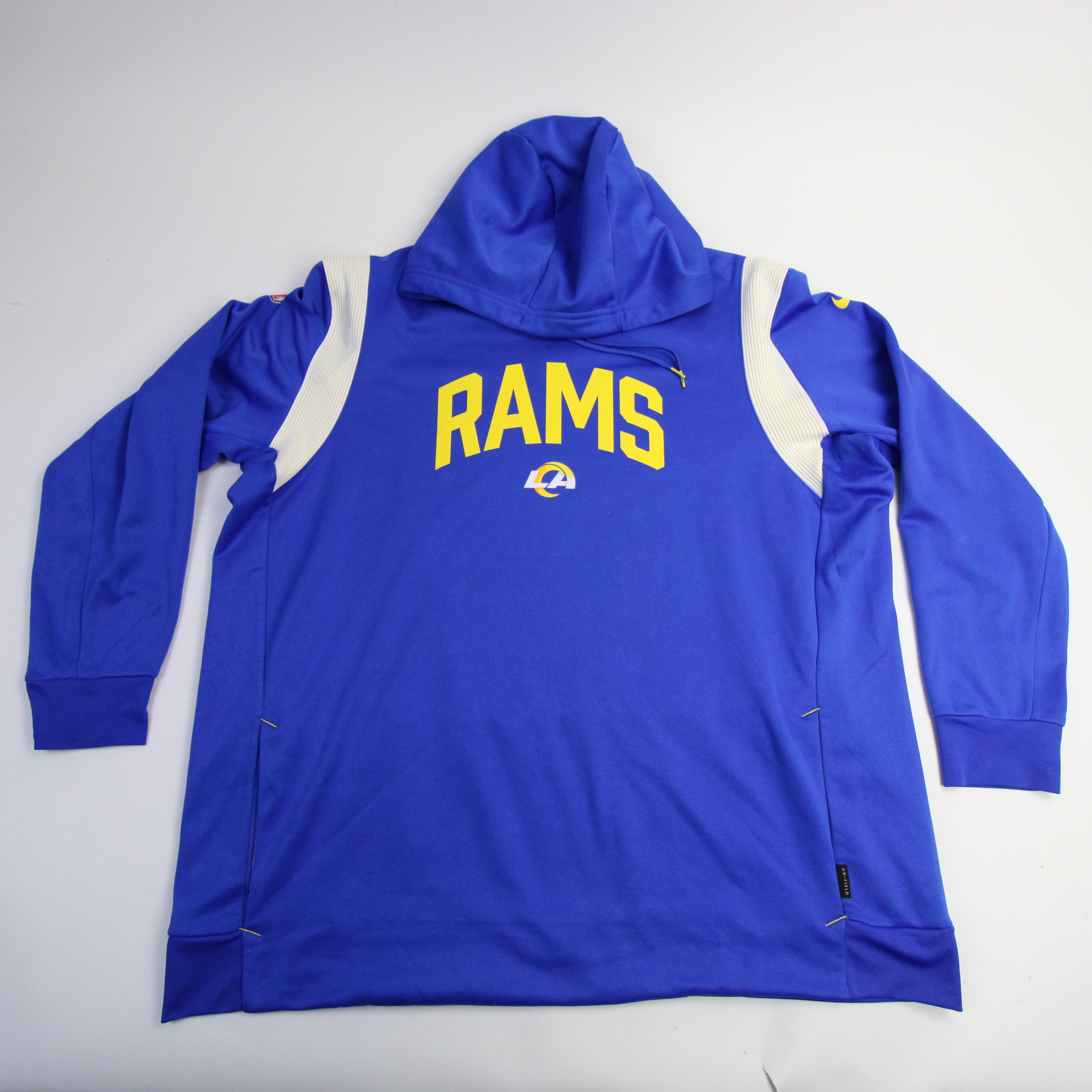 Nike LA Rams Hoodie Adult Small Blue NFL On-Field Sideline Sweatshirt  Therma-fit