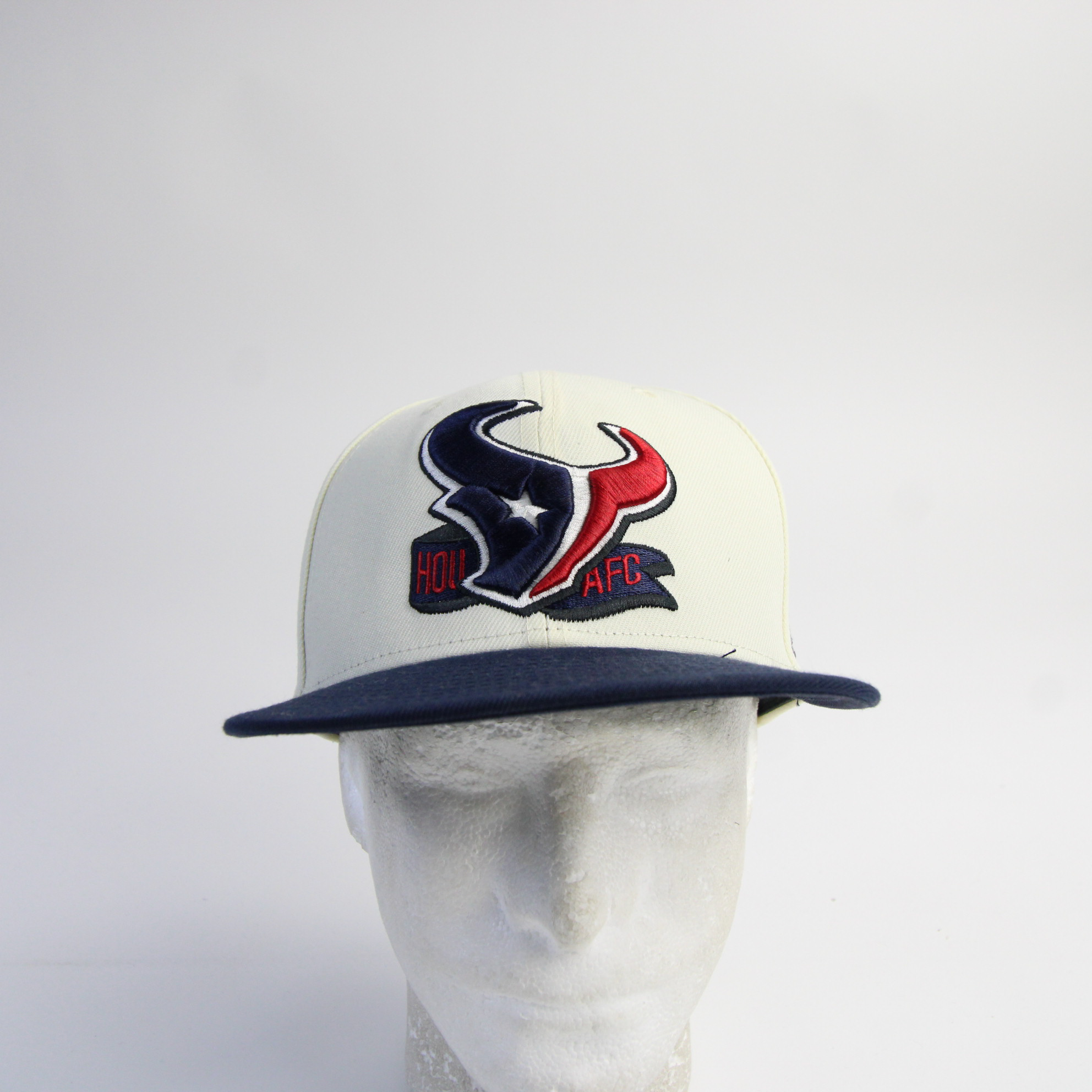 Houston Texans New Era White on White 59FIFTY Fitted Hat