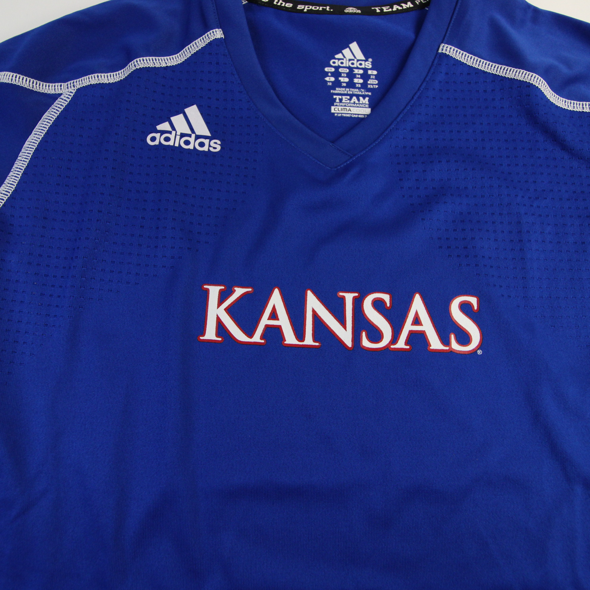 Kansas Jayhawks adidas Climacool Practice Jersey - Soccer Women's New  Blue/White XS - Locker Room Direct