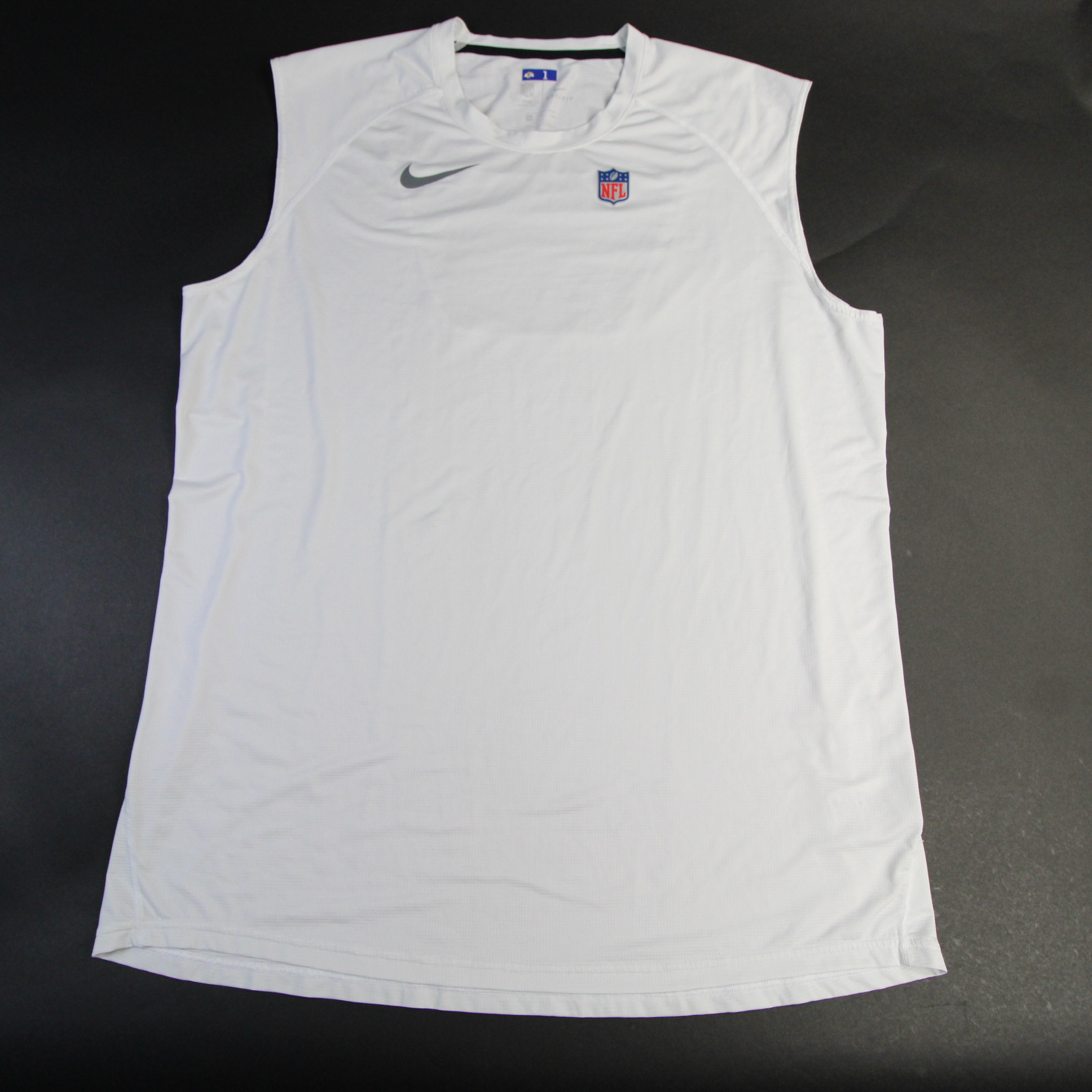 Nike NFL On Field Apparel Dri-Fit Sleeveless Shirt Men's White Used