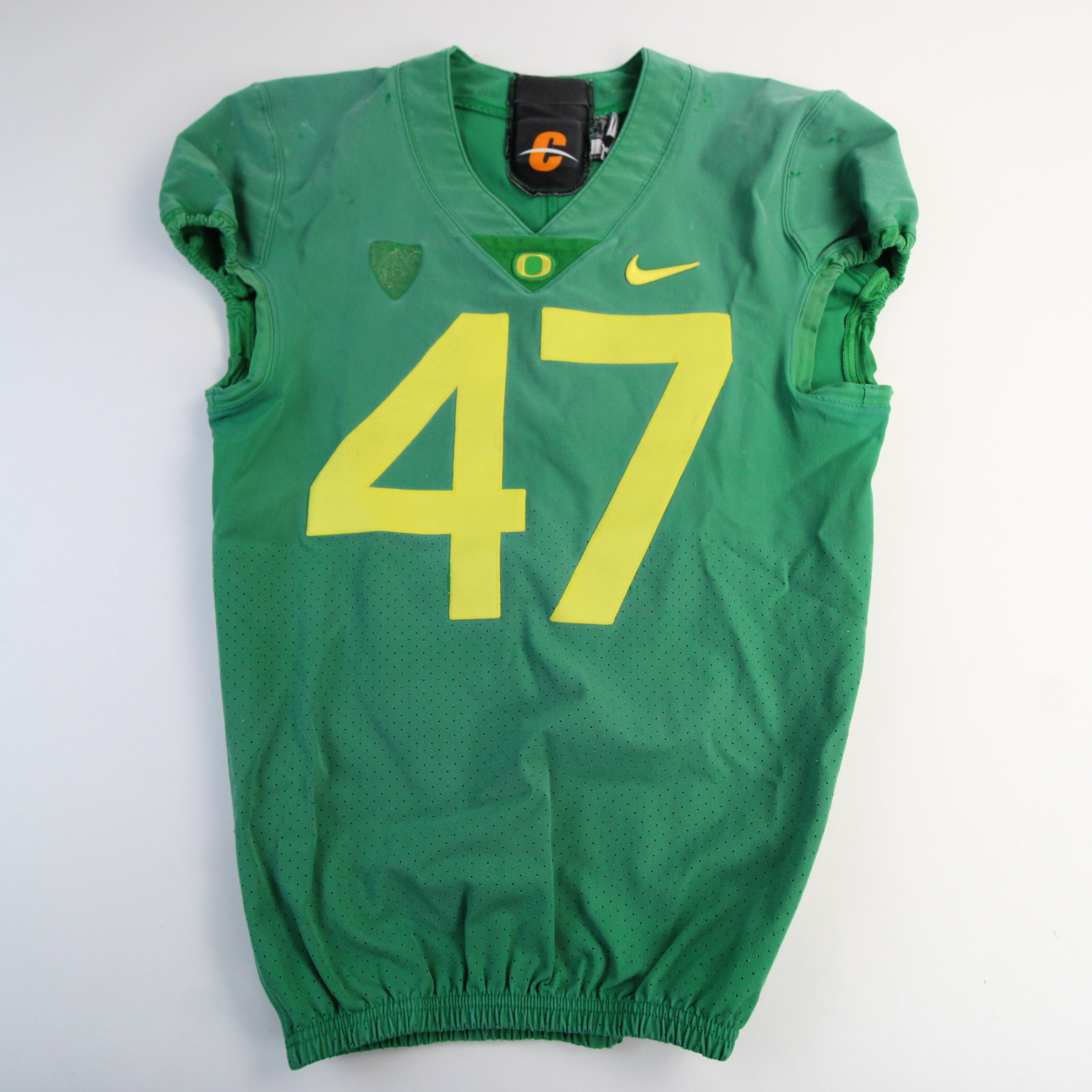 Nike Oregon Ducks Football #26 Player Issued Practice Jersey Green Size 40  Used