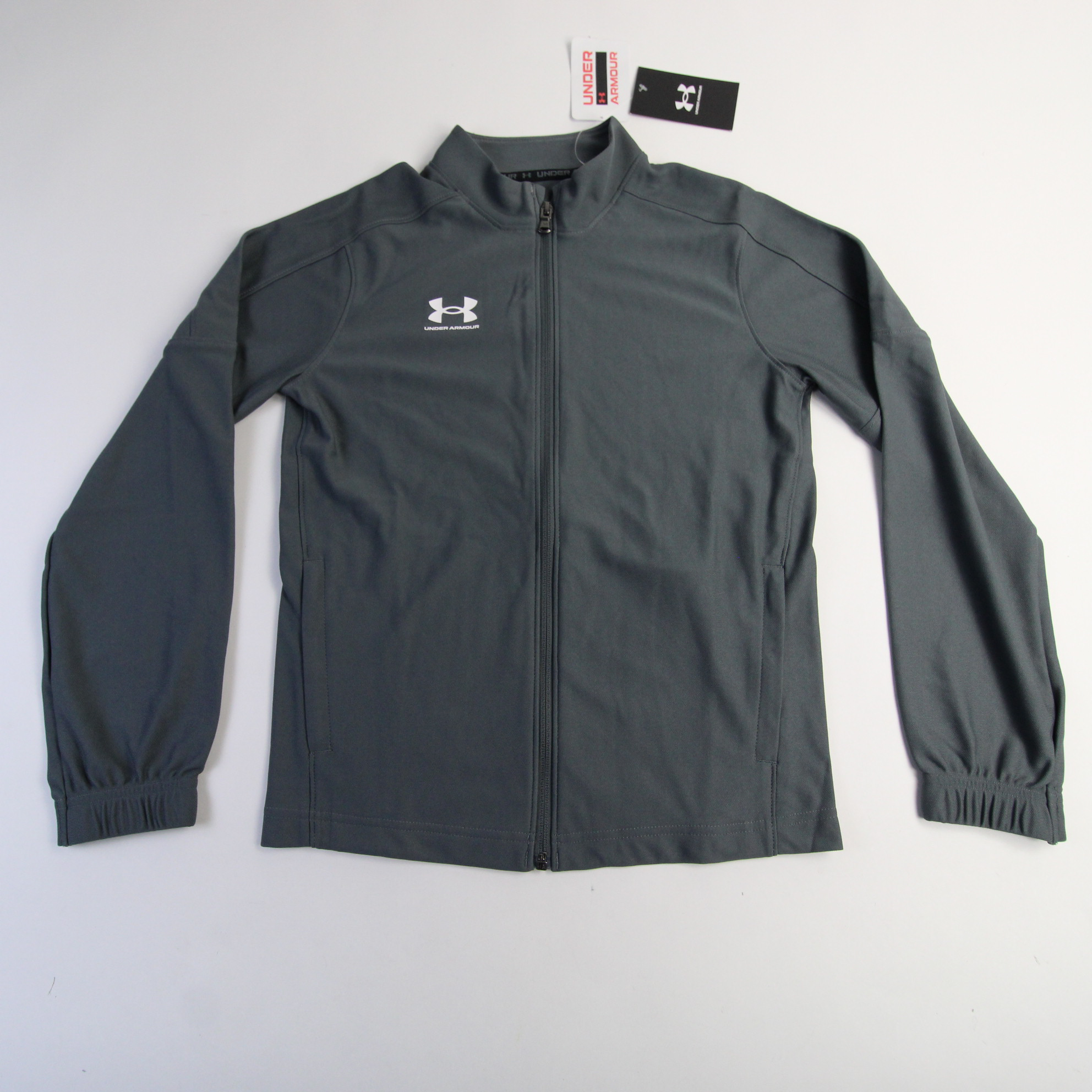 Under Armour Jacket Youth M Medium L Large Gray Sports Boys Logo New with Tags