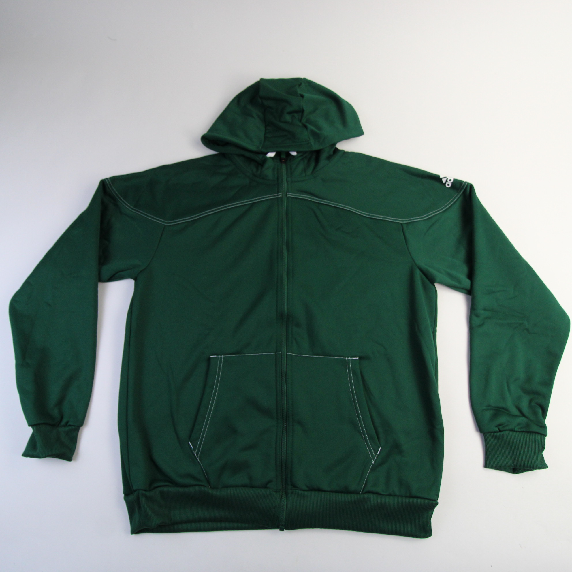 adidas Jacket Men's M L XL 2XL 3XL Green Full Zip Hood Casual Top New with Tags