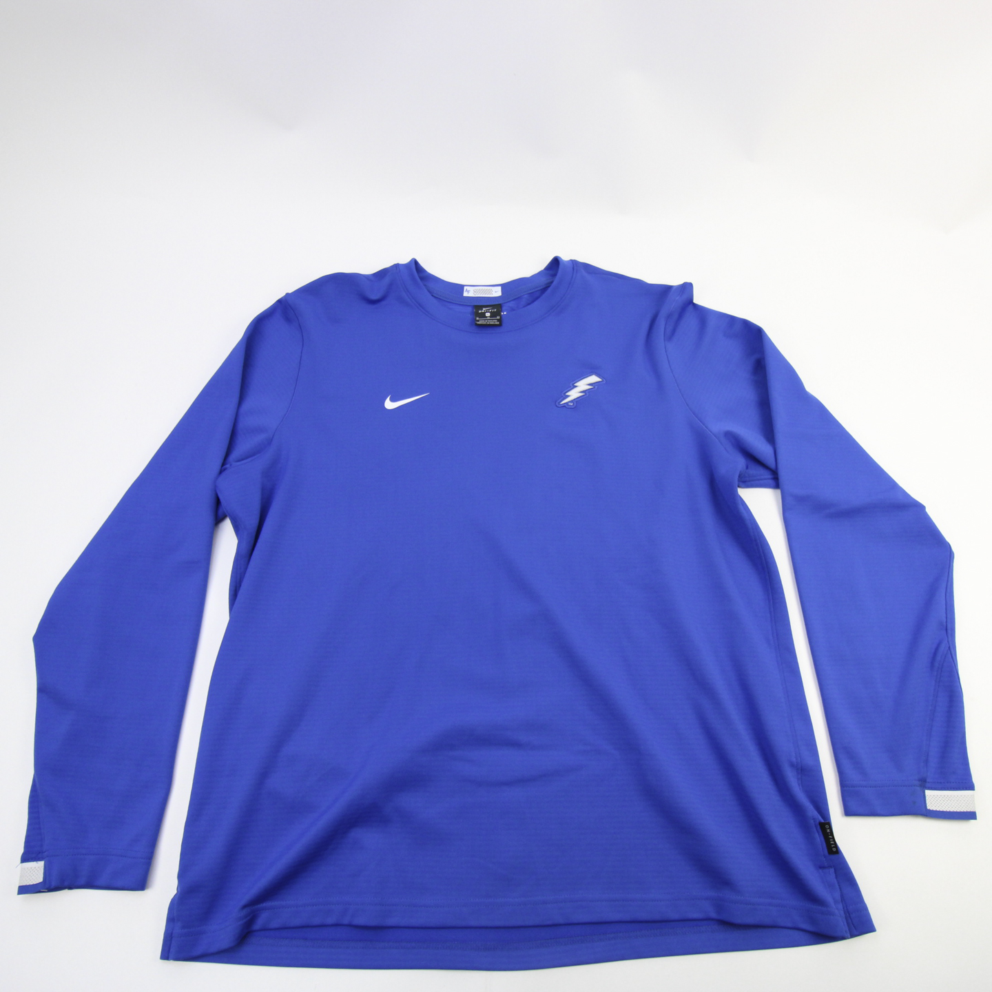 Nike / Men's Air Force Falcons Silver Dri-FIT Cotton Long Sleeve T-Shirt