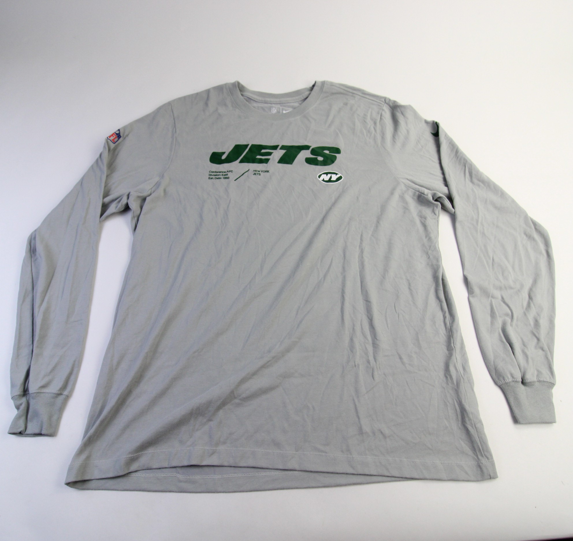 New York Jets Nike NFL On Field Apparel Nike Tee Long Sleeve Shirt