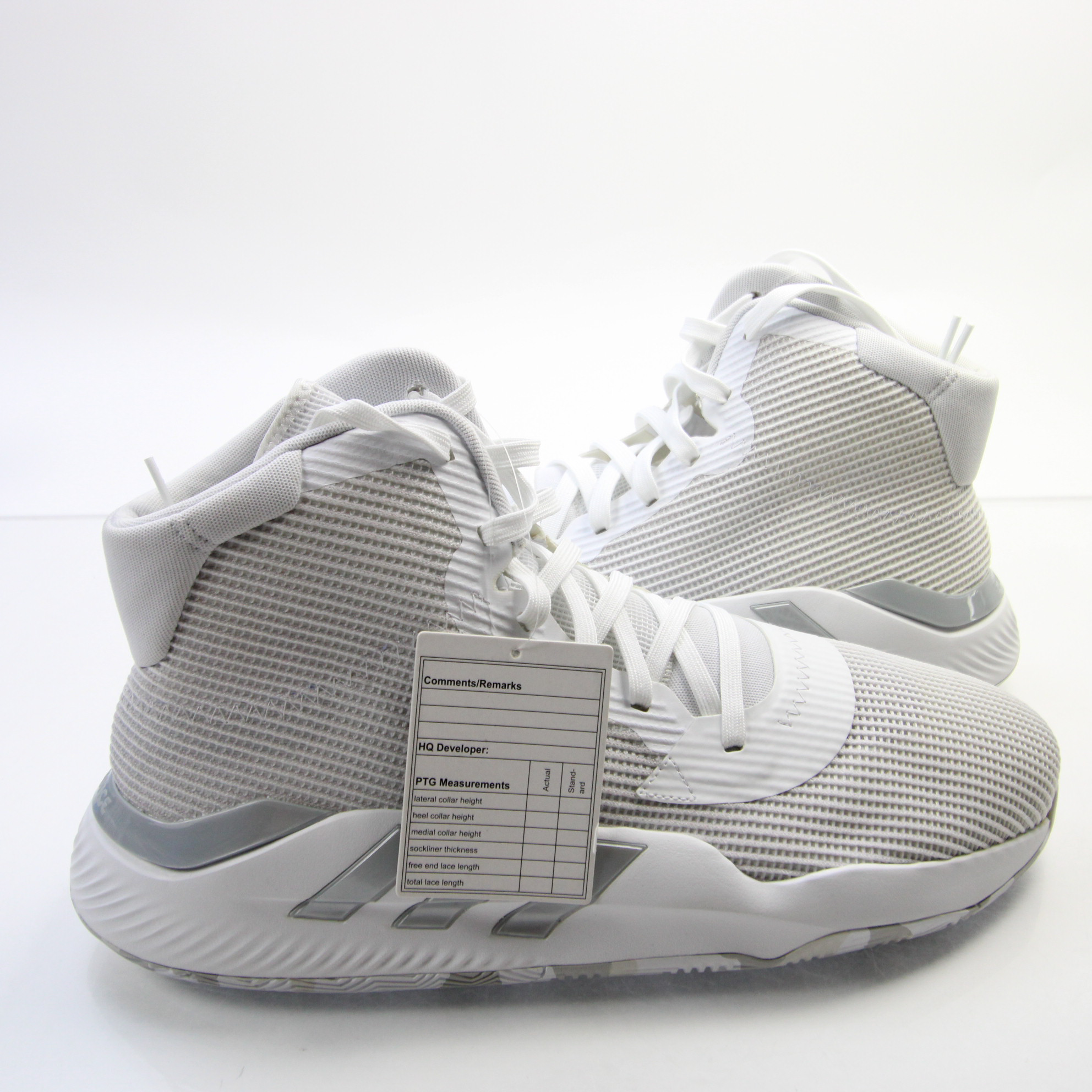 adidas Basketball Shoe Men's White/Light Gray New without Box