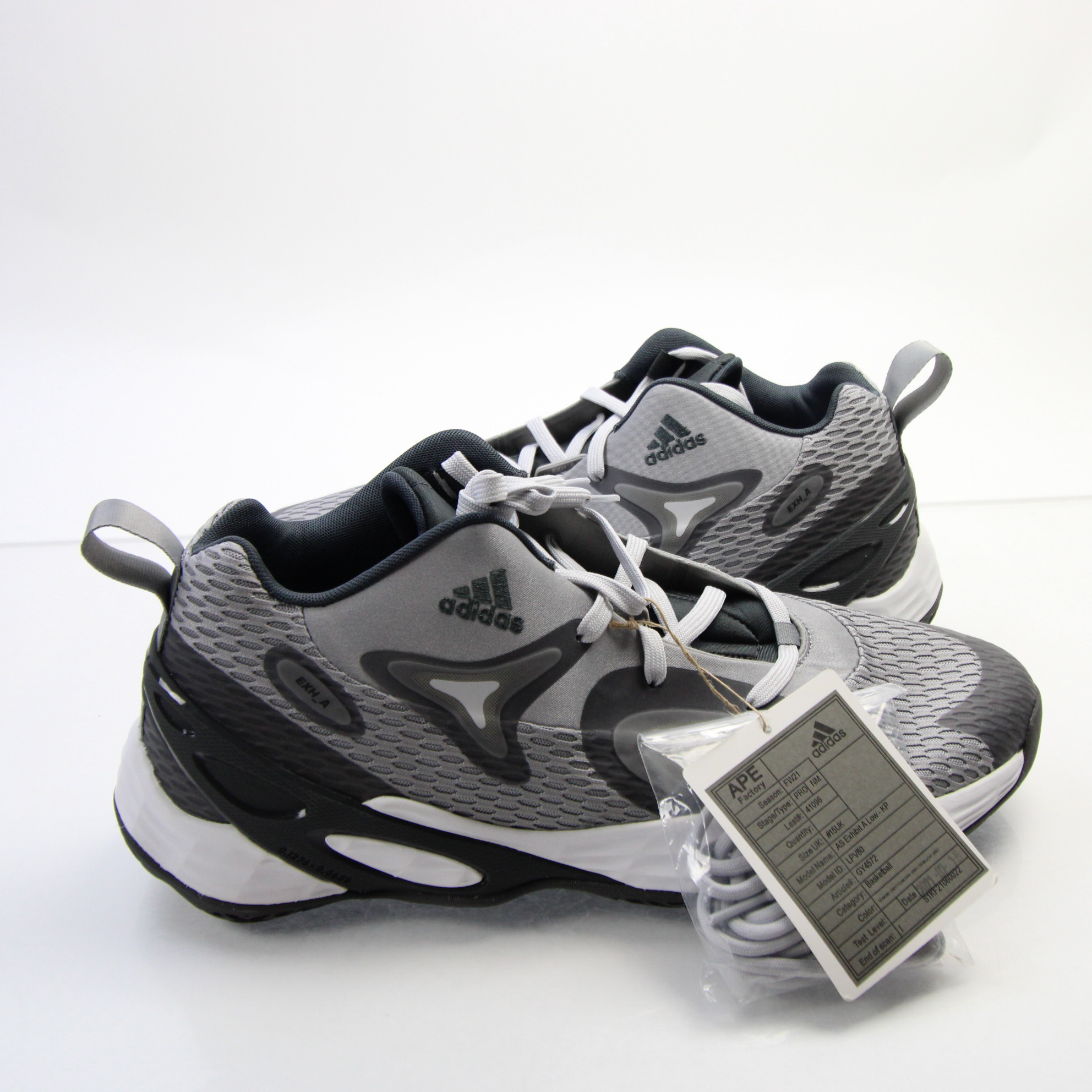 adidas Basketball Shoe Men's Gray/White New without Box