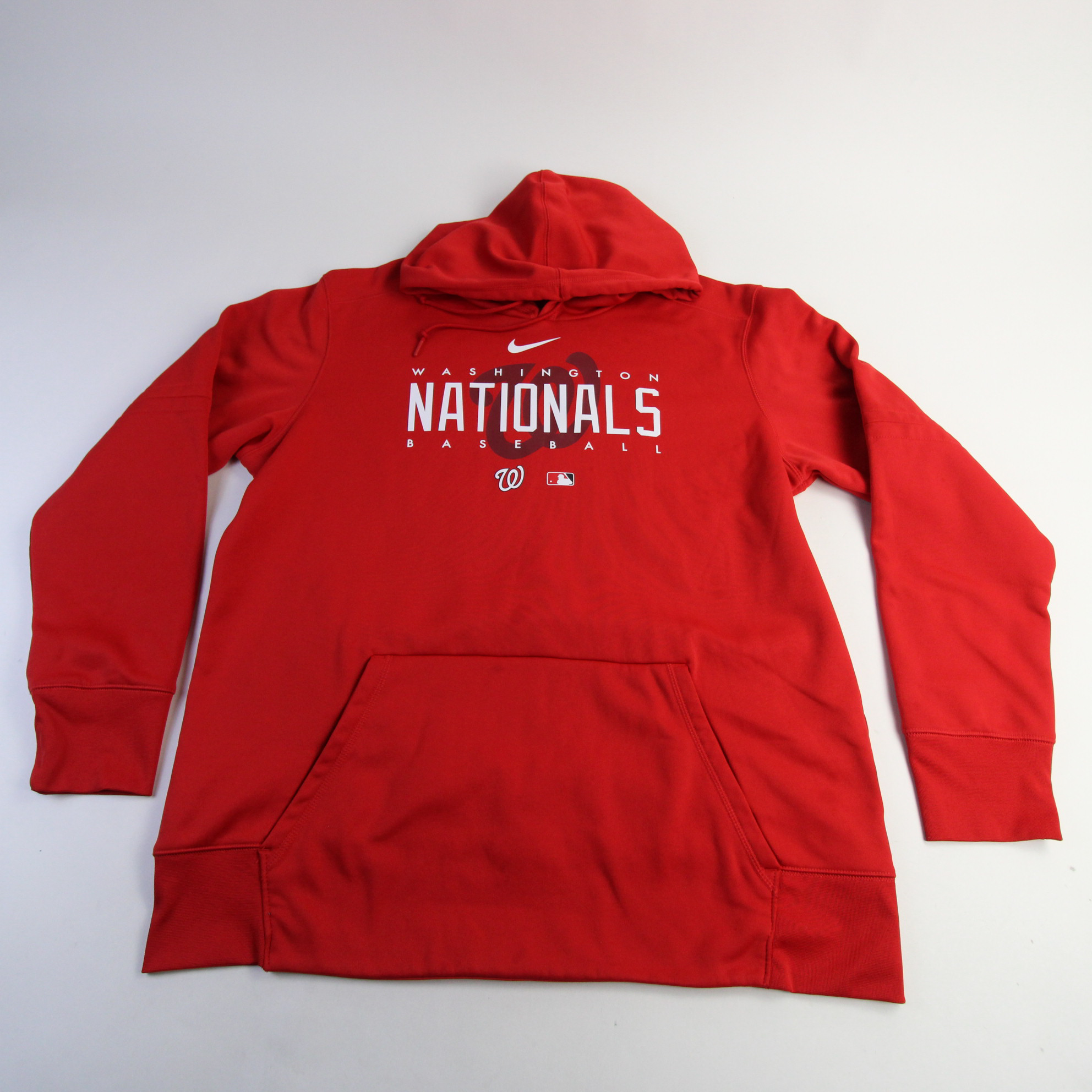 Nike Baseball (MLB Washington Nationals) Men's 3/4-Sleeve Pullover Hoodie