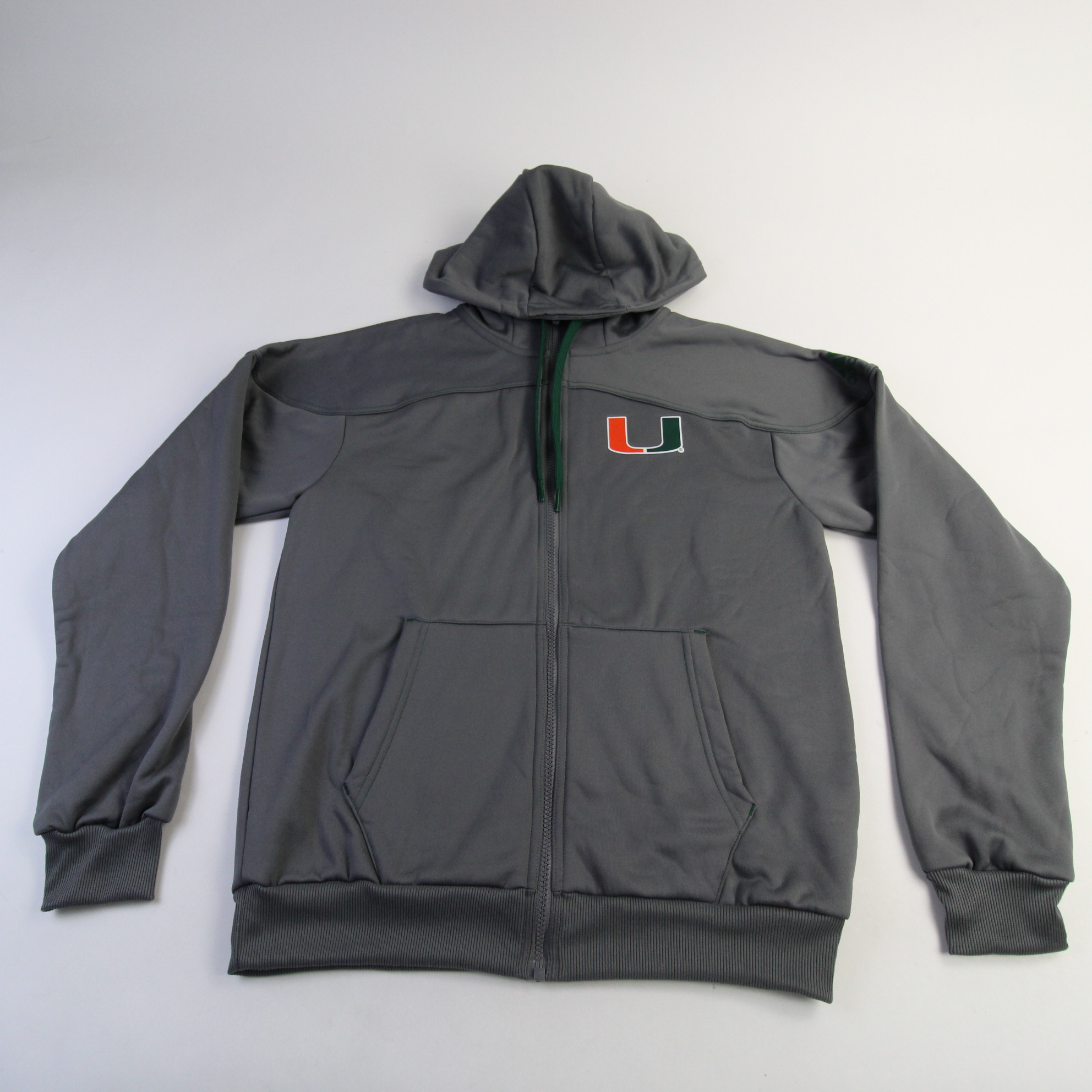 Miami Hurricanes adidas HEAT.RDY Jacket Men's Gray New